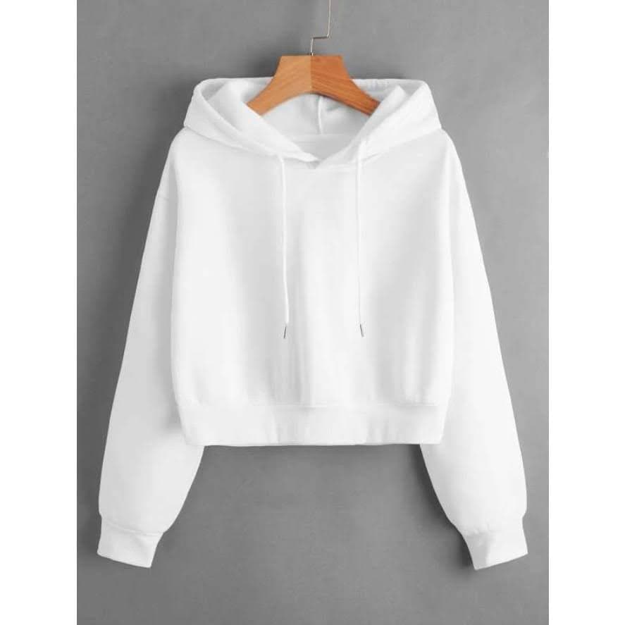 Moletom Cropped feminino Estiloso com Capuz 