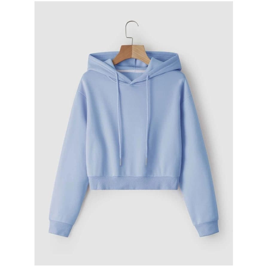 Cropped feminino moletom com capus P ao GG