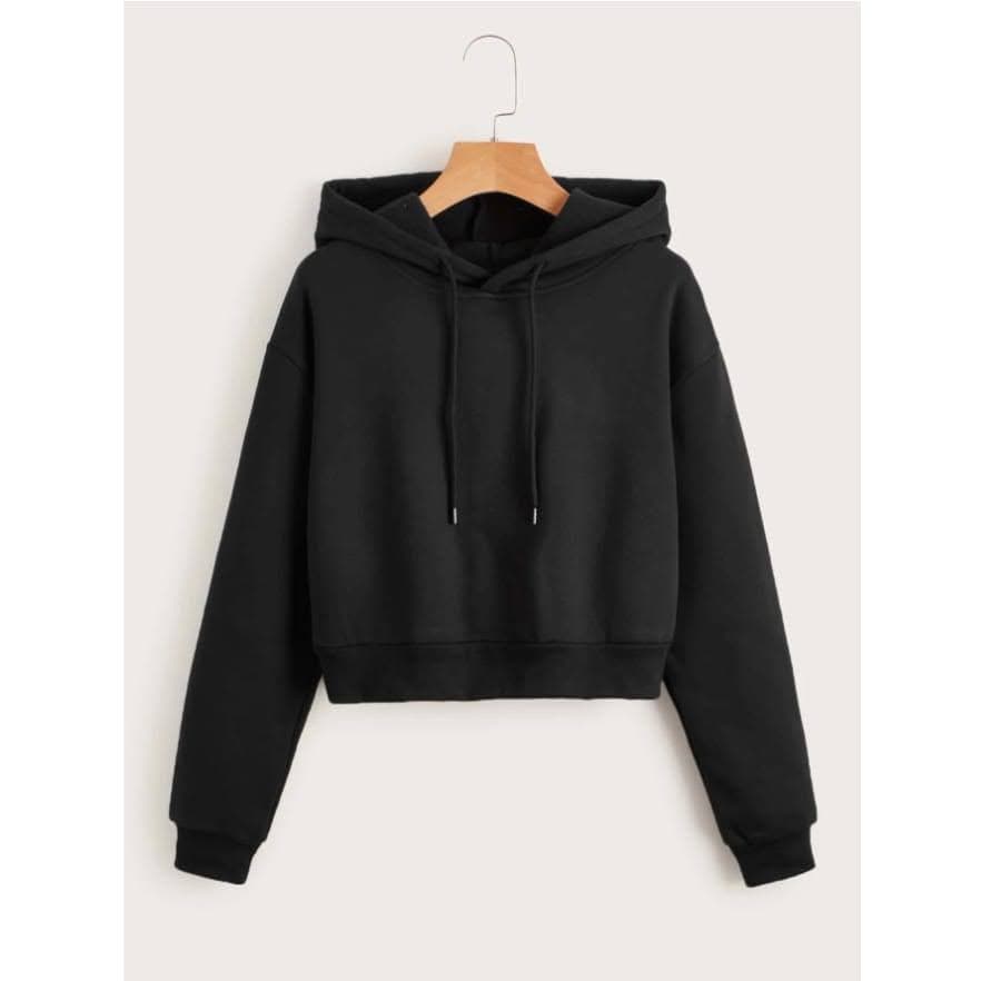 Moletom Cropped feminino Estiloso com Capuz